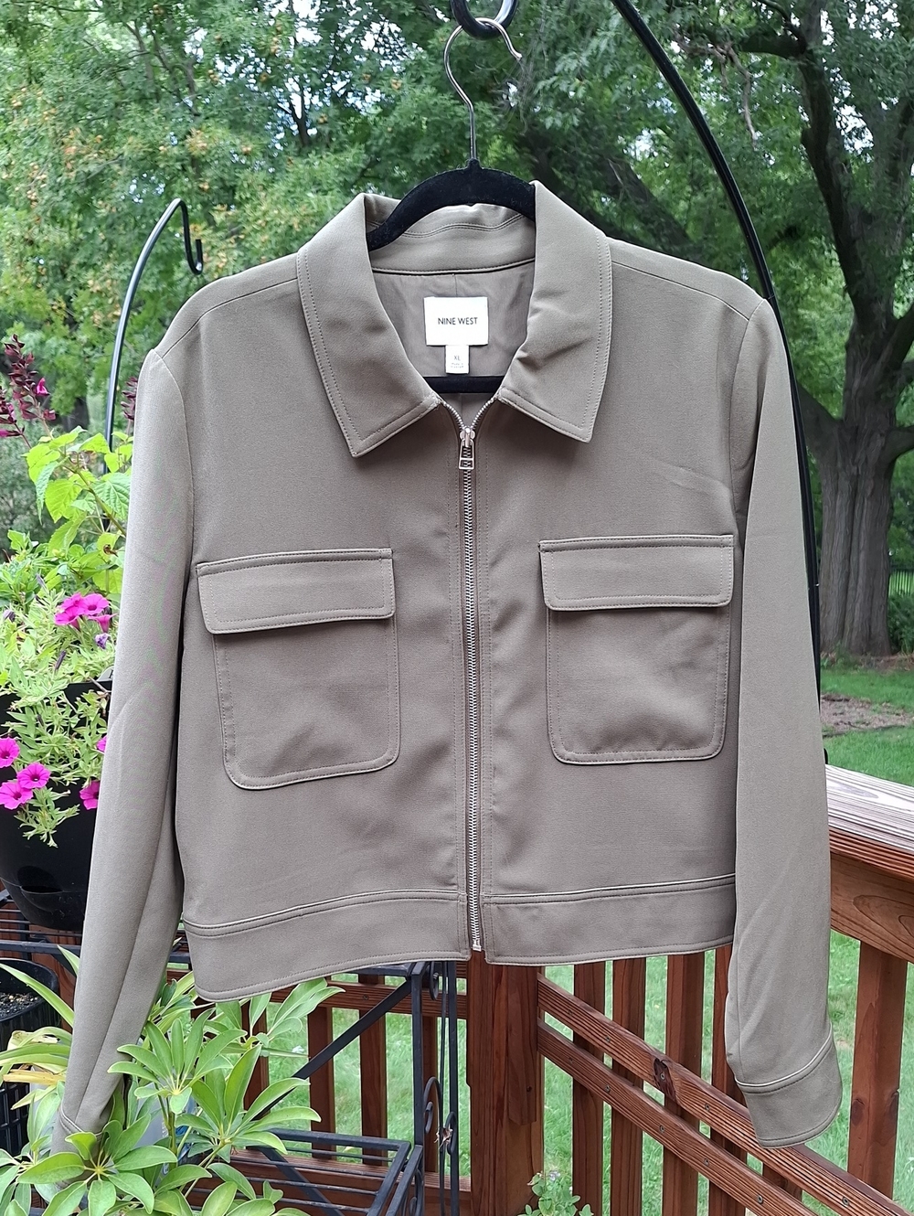Nine West Olive Green Jacket NWT Sz XL